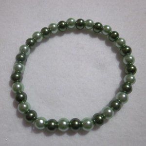 Green Stretch Bracelet.